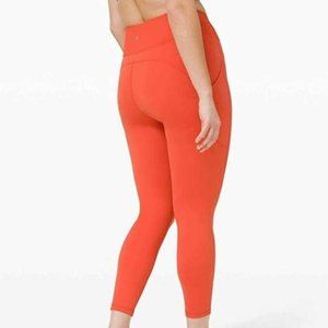 Lululemon Orange Invigorate High-rise Tight Activewear Bottoms